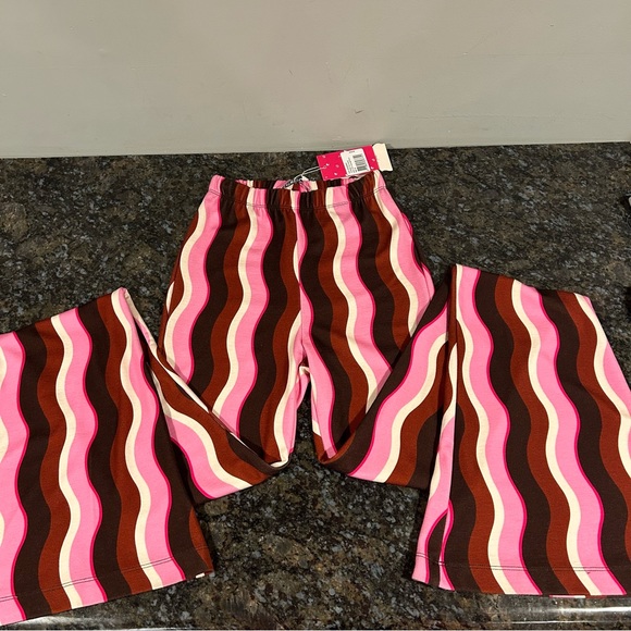 NWT Catwalk Junkie Stretchy Bell Bottom Flare Funky Leggings Euro Size 34 - Picture 2 of 6